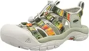 [KEEN] Women's Newport H2 Sandal, Raya Black, 1 US, Water Resistant, Flat Heel, Open Toe, Bungee Strap, Athletic Sandal