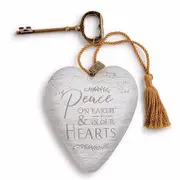 Demdaco Peace on Earth Art Heart