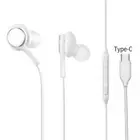 White USB-C Type-C Earphones For Samsung Galaxy S21 S24 S23 A55 A25 Headphones