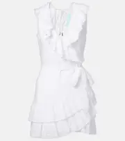 [Melissa Odabash] Melissa Odabash Molly open-back cotton wrap dress AU 10 white