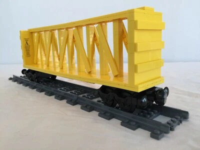 Custom LEGO Train Centerbeam Flat Car MOC PDF Instructions Only - No Bricks