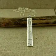 Sterling Silver IRISH MADE OGHAM PENDANT MY SOUL MATE