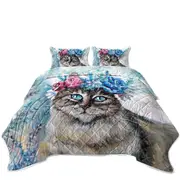 Art Painting Cat Coverlet