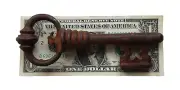 Antique Large Cast Iron Victorian Skeleton Key Bottle Opener Fancy