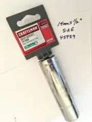 Craftsman 14mm x 1/2" Dr Deep Socket - 12 Pt - S-AE 45939 -Free USA Shipping