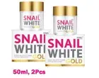 2 pcs. SNAIL WHITE GOLD Cream Whitening Skin Anti Aging Restore Repairing 50g.