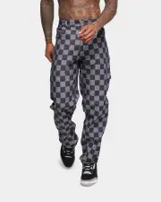 [XXIII] Xxiii Checker Board Denim Jeans Blue - Size 34 34 Blue