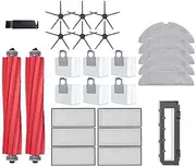Main Side Brush Filter and Mop Cloth Compatible with Roborock S7 MaxV S7 MaxV Plus S7 MaxV Ultra G10S Pro Vacuum Cleaner