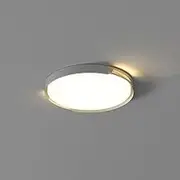 Modern Minimalist Style Iron Round Ceiling Lamp, LED Flush Mount Ceiling Light, 3 Color Temperatures, Acrylic Lamp Shade, Surface Mount Ceiling Light Fixture