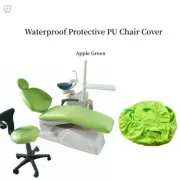 Dental Chair Parts Cover Seat Sleeves Waterproof Protective PU Lether AppleGreen