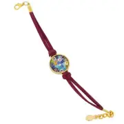 GlassOfVenice Rosetta Murano Glass Millefiori Bracelet - Multicolor Red