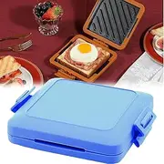 LeoLeoyy Microwave Toastie Sandwich Maker, Microwave Toastie Maker, Microwave Sandwich Maker, Microwave Grilled Cheese Maker, Split Design Toastie Maker, Breakfast Sandwich Machine (Blue) (Blue)