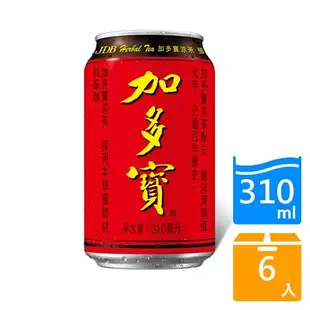 加多寶涼茶310ML x6入【愛買】