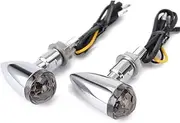 8mm LED Motorcvcle Turn Signal Light Blinker MiniBullet flasher lights Indicator Signal lamp Compatible With Yamaha H Suzuki Kawasaki(3)