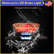 Motorcycle LED Tail Light Integrated License Plate Brake Lamp Tail Tidy Fender A