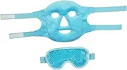 Baluue Eye Mask for Puffy Eyes Double-sided Cold Compress Face Mask Reusable Cooling Gel Facial Mask for Women