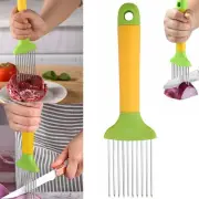 Food Slicer Assistant Onion Slicer Cutter Fish Meat Potato Vegetable Holder Tool