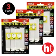 Handy Hardware 3 Packs of 4pcs Hanging Strip 85mm x 20mm Hold up to 2.5kg