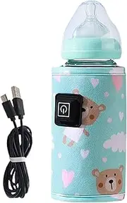 Portable Bottle Warmer, Breast Milk Bottle Warmer, Lightweight Protective Cover with 3 Adjustable Temperature Levels for Car Bottle Warmer for Boys, Girls, Girls