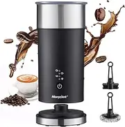 Milk Frother Electric 4 in 1 - Morpilot Milk Steamer and Warmer 240ml Automatic Frothers Milk Heater and Foamer Hot and Cold Foam Maker for Coffee Cappuccinos Macchiato Latte