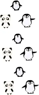 [WRITWAA] Panda and Penguin Breastpin Friend Man Plush Hair Clip Small Clothing Brooches Cartoon Skeleton Animals Attractive Breastpin Fashionable Brooch Badge Accessories