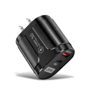 EU/US/UK Plug Smart Phone 20W USB PD QC 3.0 Fast Wall Charger Power Adapter A