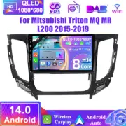 Car Stereo For Mitsubishi Triton MQ MR L200 2015-2019 Android 14 GPS DAB+QLED 4G