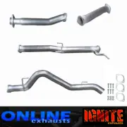 MITSUBISHI TRITON MR 2.4L 2018-2020 DPF BACK 3" EXHAUST PIPE ONLY SYSTEM SILVER (for: Mitsubishi)