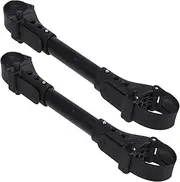 Generic 2pcs Stroller Connector Pram Stroller Links to Combine Stroller Connector for Two Adaptador for Newborns Adapters Car Dual Buggy Aluminum Black