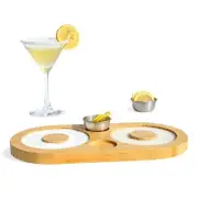 Margarita Salt Rimmer Set,HALE OTEIR Wood Glass Rimmer, Bartender Tool for Co...