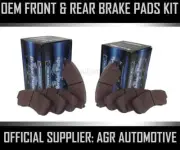 OEM SPEC FRONT AND REAR PADS FOR JENSEN INTERCEPTOR 7.2 1971-76
