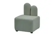Lenore Boucle Plush Bunny Cushioned Kids Chair - Mint Green