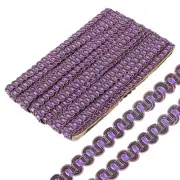 13 Yards Gimp Braid Trim, 3/8 inch Wide Curtain Fabric Trim DIY Crafts Purple