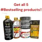 Crystal Glow Lotion & Serum +Glutathion Black Soap,Tumeric Oil & Gluta Scrub 5pc