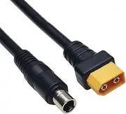 Rubber Copper XT60 to 8mm DC8020 Adapter Cable for Solar Panel and Power Stations Connection 15cm