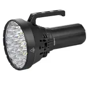 High Power 200000 Lumen LED Flashlight 1618m Beam Power Bank IP56 Waterproof