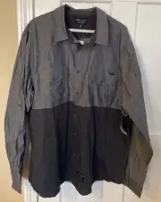 Marc Ecko Mens Button Down Shirt Sz 2XL -Cut & Sew NYC - NWT 2 Tone Gray