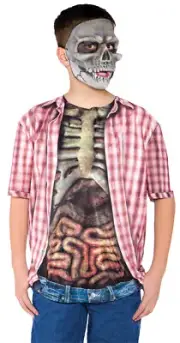 Skeleton With Guts Shirt Child Boys Costume Halloween Dress Up Underwraps
