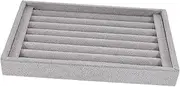 TEMPNAP Luxury Jewelry Organizer Tray Ring Storage and Display Holder for Selling Grey