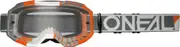 Oneal B-10 Duplex Clear Motocross Goggles, black-orange for Men One Size Black Orange