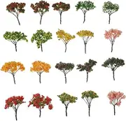20pcs Sandbox Model Tree Fake Plant Mini Palm Tree Decor Artificial Tree Home Decor Artificial Cactus Diorama Trees Tree Decor Outdoor Fairy Tree Model Trees Terrarium Base Plastic