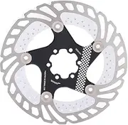 Disc Brake Rotor CNC Engraved Anodized Bike Disc Brake Lightweight High Performance Heat Dissipation Braking System for Mountain Bicycle Aluminum Alloy 180mm