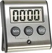 Elegant Digital Kitchen Timer, Stainless Steel Model eT-23, Super Strong Magnetic Back, Loud Alarm, Large Display, Auto Memory, Auto Shut Off by eTradewinds