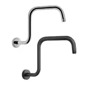 Modern Gooseneck Showerhead Extension Arm Bathroom Shower Head Risers 13inch