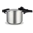Barton Stove Top Pressure Cooker 6 Qt Silver Induction Compatible Easy Lock Lid