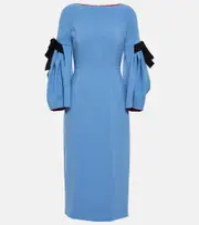 [Roksanda] Roksanda Venturi crêpe midi dress AU 8 blue
