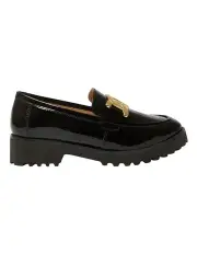 [Easy Steps] Valley Flat Loafers in Black