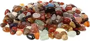 BUGUUYO 500g River Rocks Pebbles Tumbled Stones Natural Decorative Gravel for Garden Outdoor Pathways Polished Stones