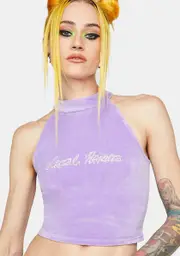 [Local Heroes] Cyber Princess Velour Crop Top