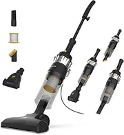 Newlux - Vacuum Cleaner with 2-in-1 V900 Cable, Vertical and Hand, 800 W, 2 Litre Tank, 16.5 kpa and Triple Sist. Filtering (F.HEPA) | Accessories for Pets | 5 m Action | Energy Efficiency A (Black)